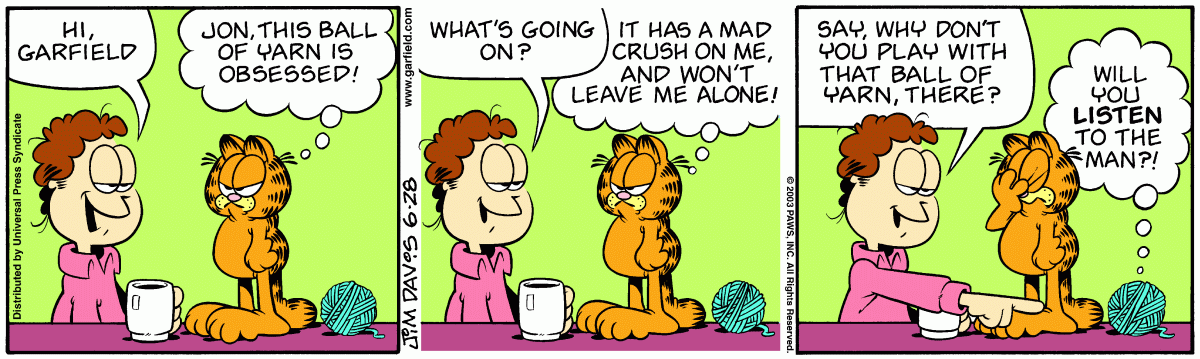 Garfield, June 28, 2003