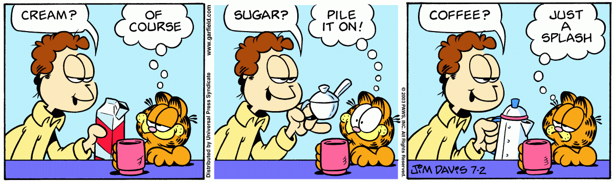 Garfield, July 2, 2003