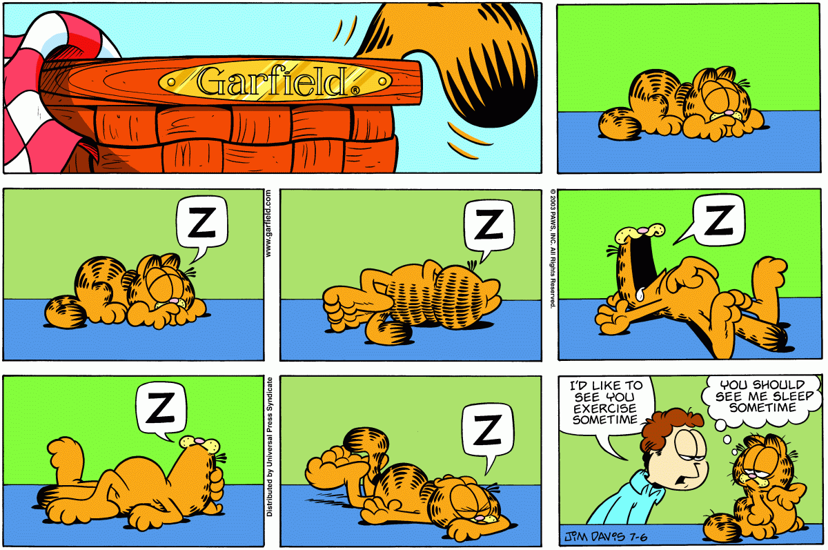 Garfield, July 6, 2003