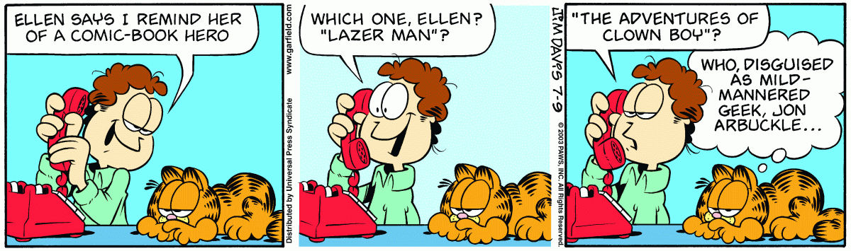 Garfield, July 9, 2003