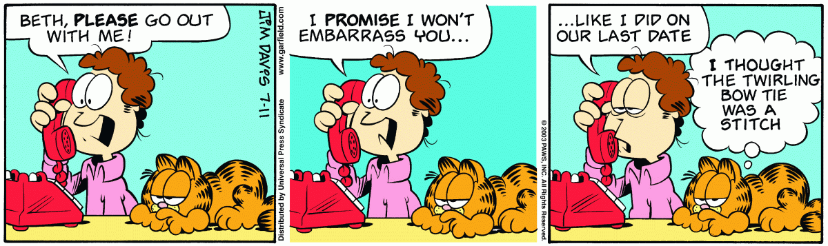 Garfield, July 11, 2003
