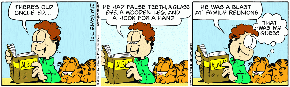 Garfield, July 21, 2003