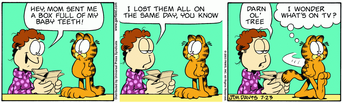 Garfield, July 23, 2003