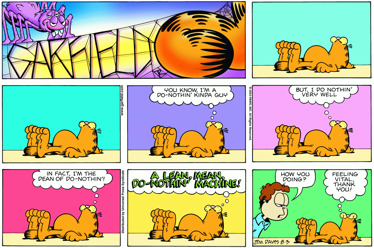 Garfield, August 3, 2003