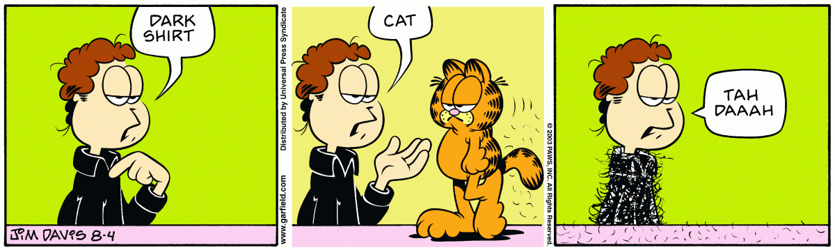 Garfield, August 4, 2003