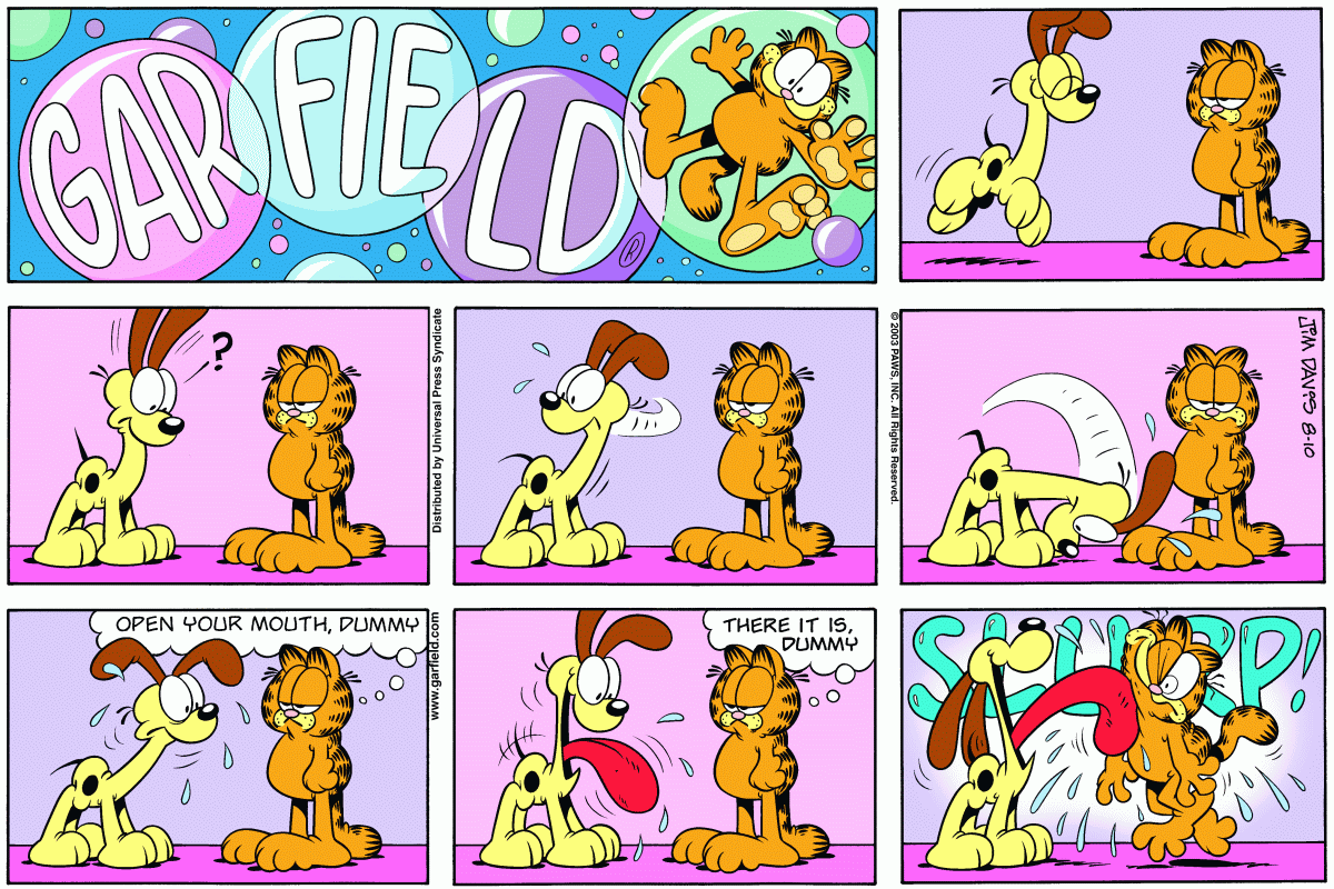 Garfield, August 10, 2003