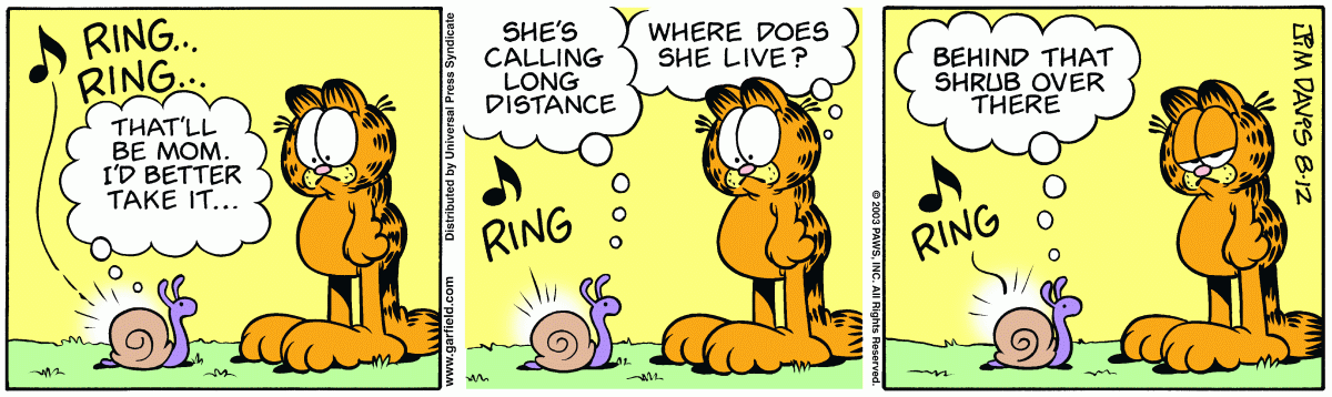 Garfield, August 12, 2003