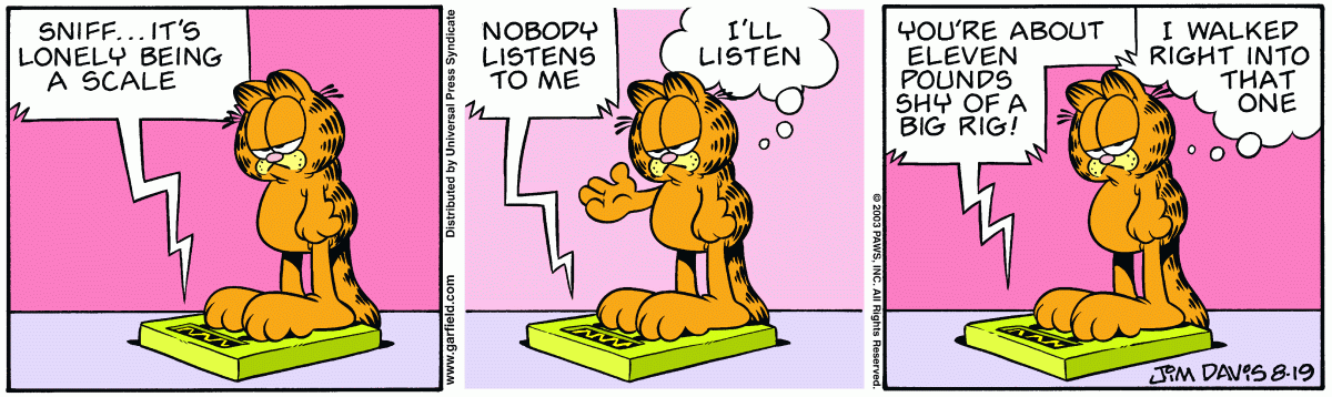 Garfield, August 19, 2003