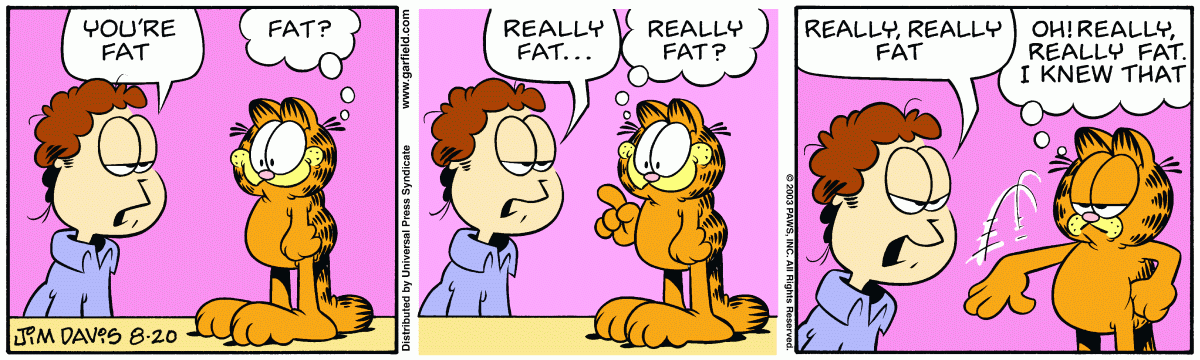 Garfield, August 20, 2003