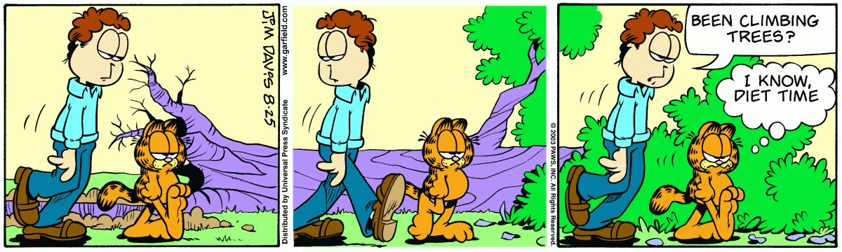 Garfield, August 25, 2003