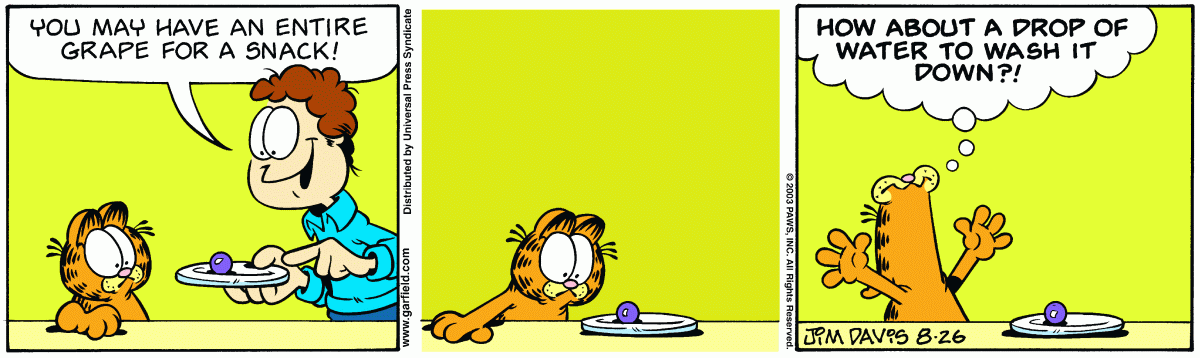 Garfield, August 26, 2003