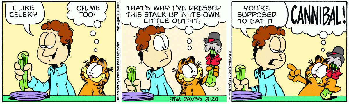 Garfield, August 28, 2003