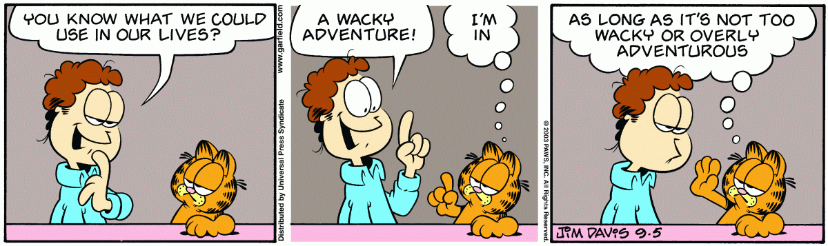 Garfield, September 5, 2003