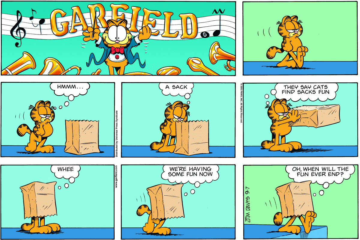 Garfield, September 7, 2003
