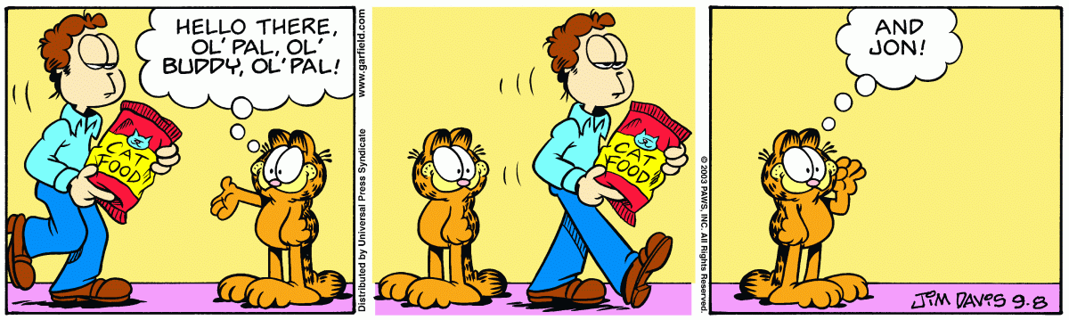 Garfield, September 8, 2003