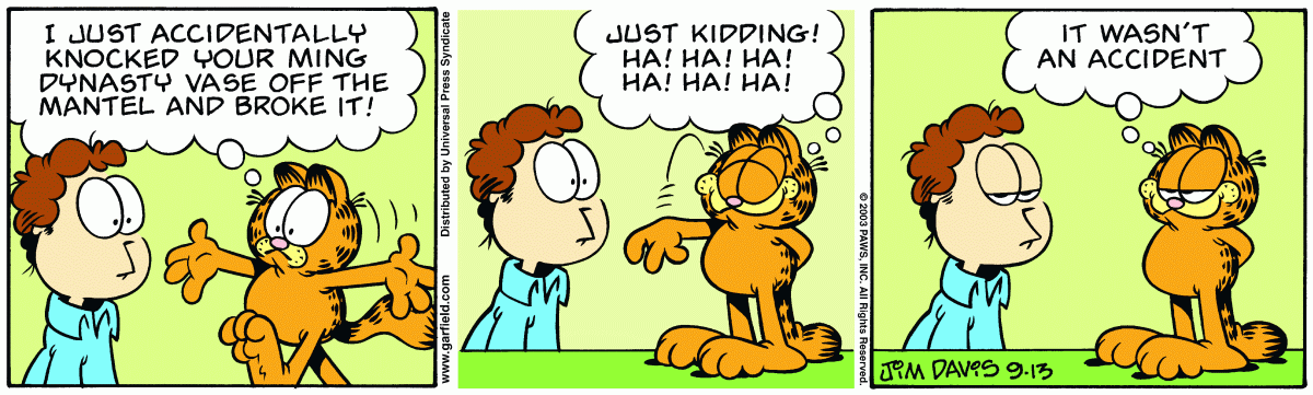 Garfield, September 13, 2003