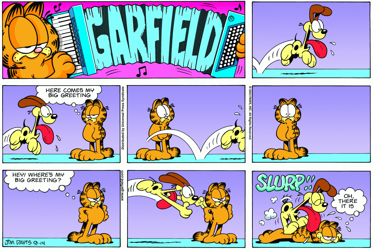 Garfield, September 14, 2003