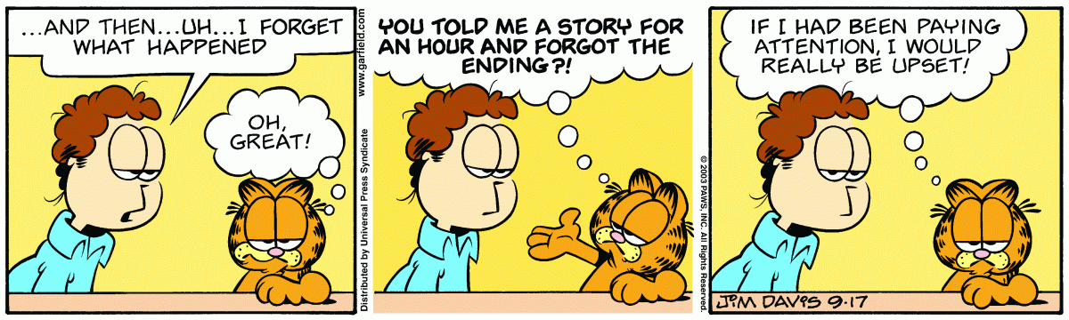 Garfield, September 17, 2003