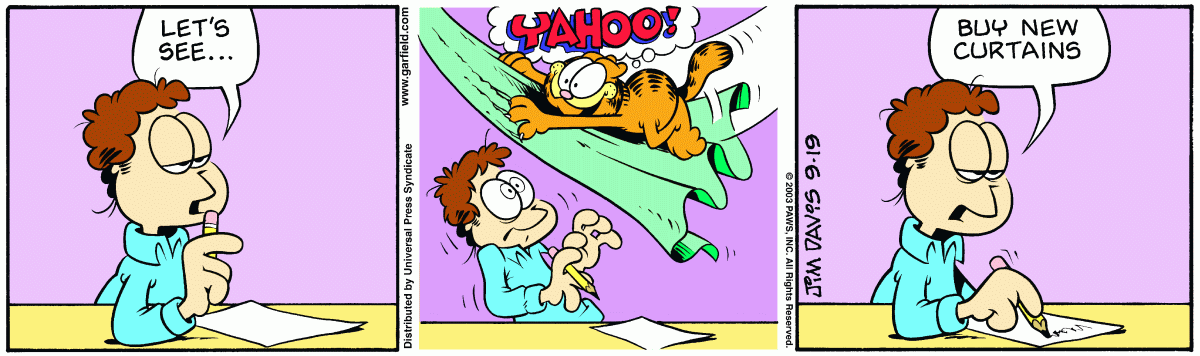 Garfield, September 19, 2003