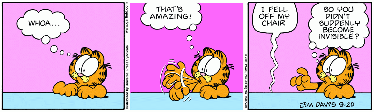 Garfield, September 20, 2003