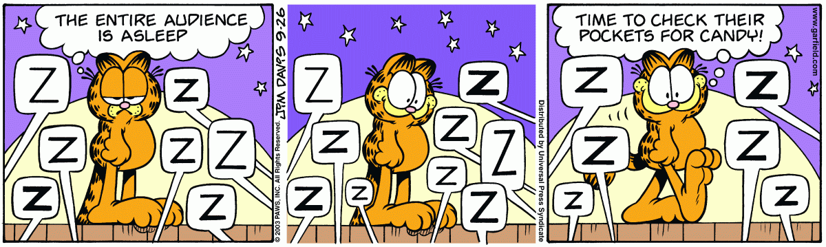 Garfield, September 26, 2003