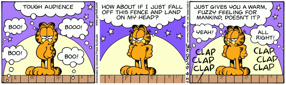 Garfield, September 27, 2003