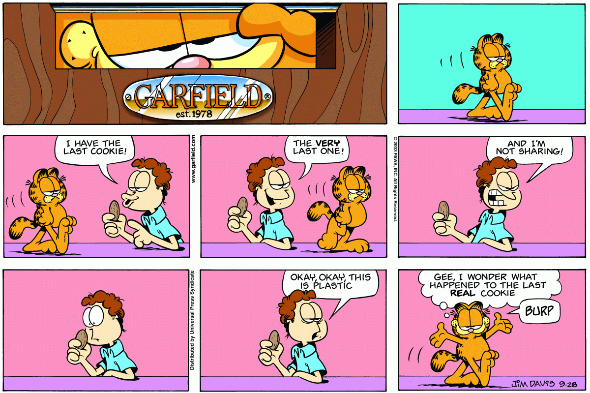 Garfield, September 28, 2003