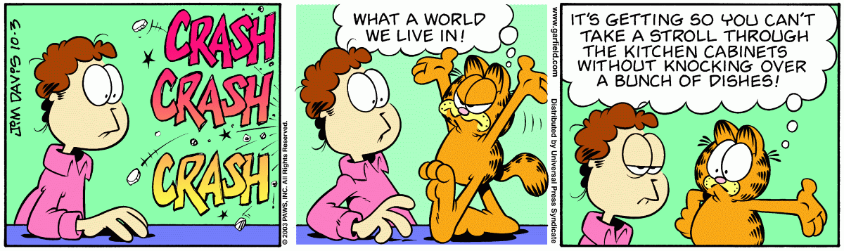 Garfield, October 3, 2003