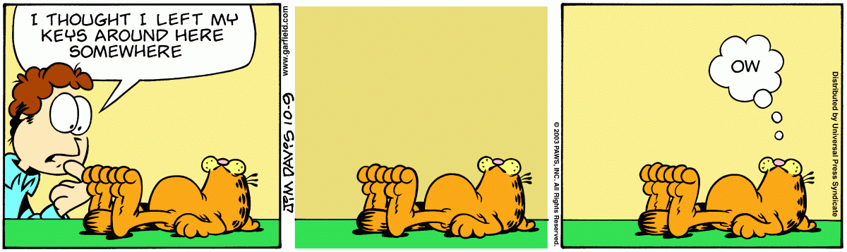 Garfield, October 9, 2003