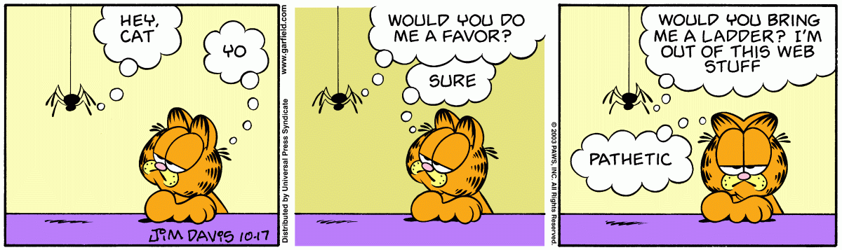 Garfield, October 17, 2003