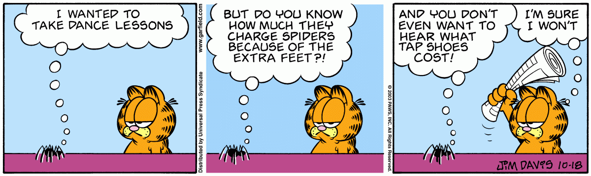 Garfield, October 18, 2003