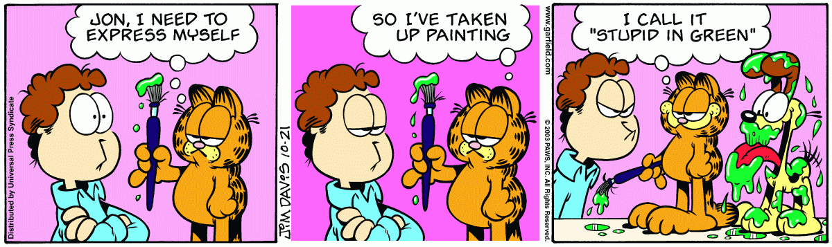 Garfield, October 21, 2003