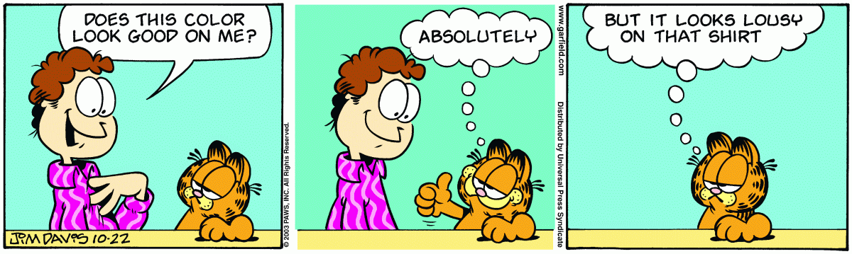 Garfield, October 22, 2003