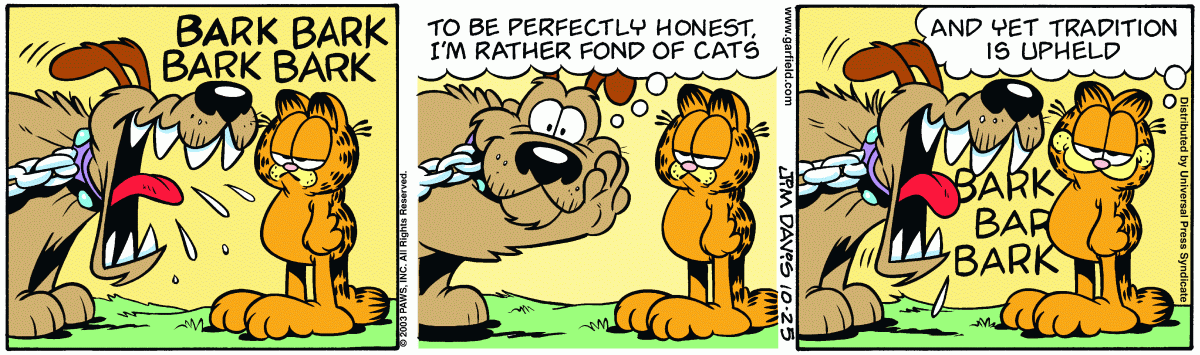 Garfield, October 25, 2003