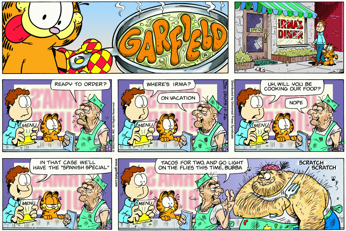 Garfield, October 26, 2003