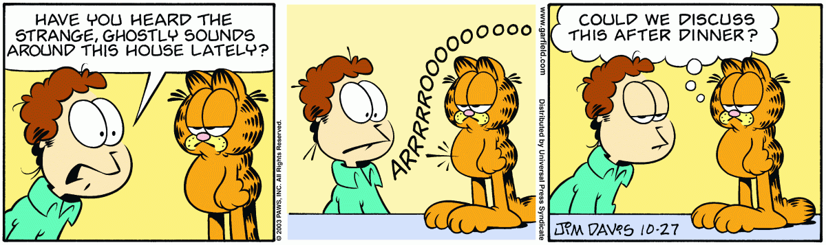 Garfield, October 27, 2003
