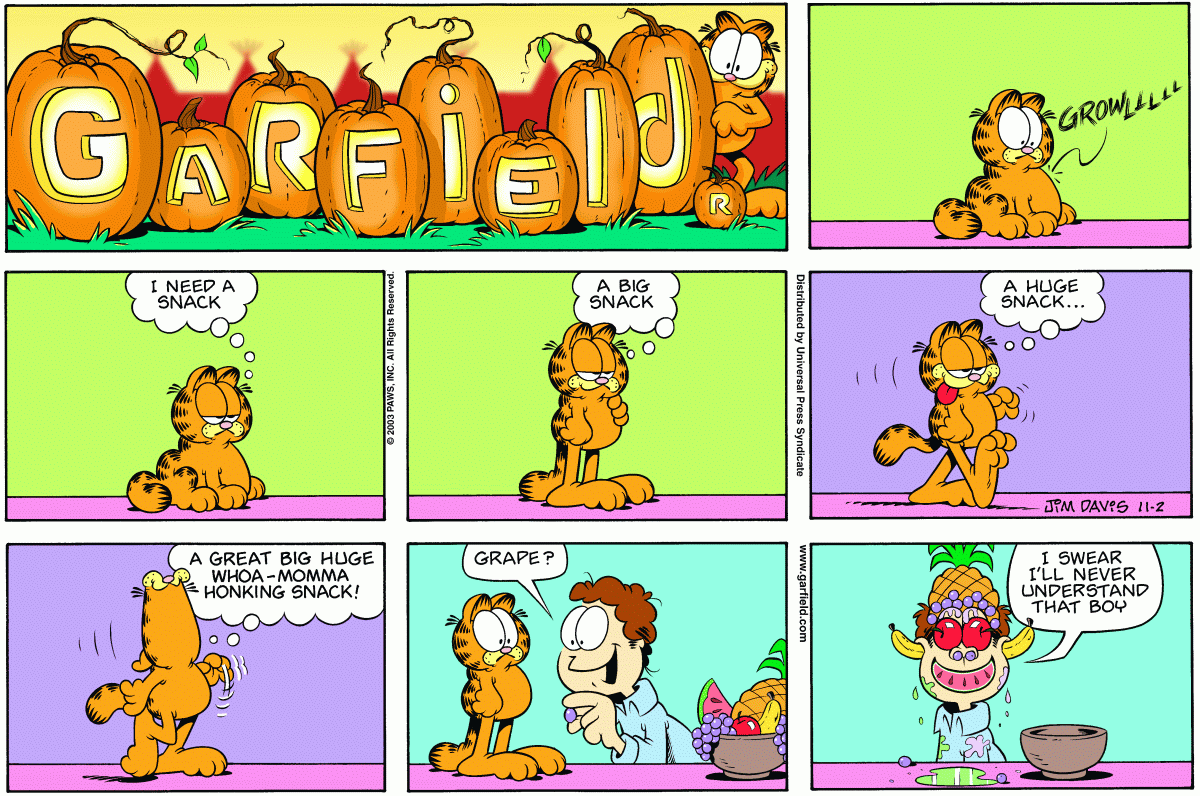 Garfield, November 2, 2003