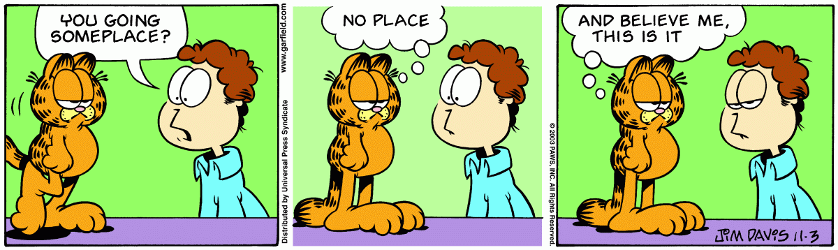 Garfield, November 3, 2003