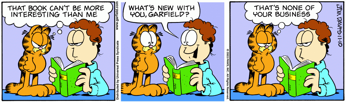 Garfield, November 10, 2003