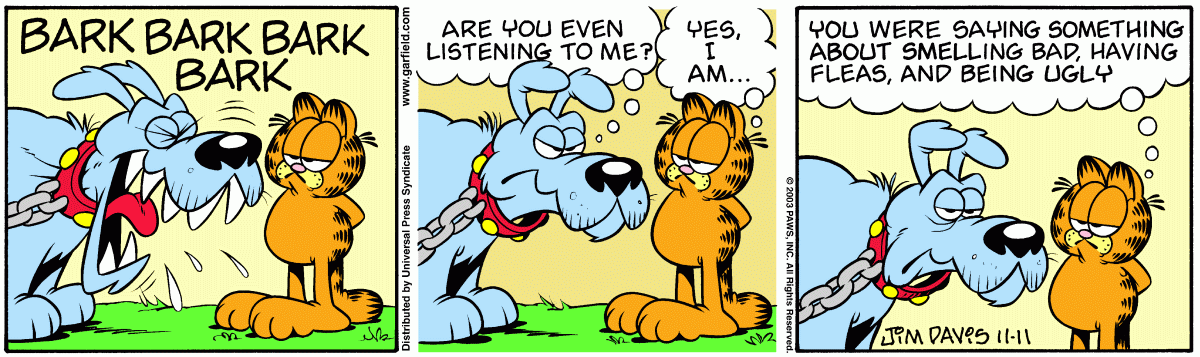 Garfield, November 11, 2003