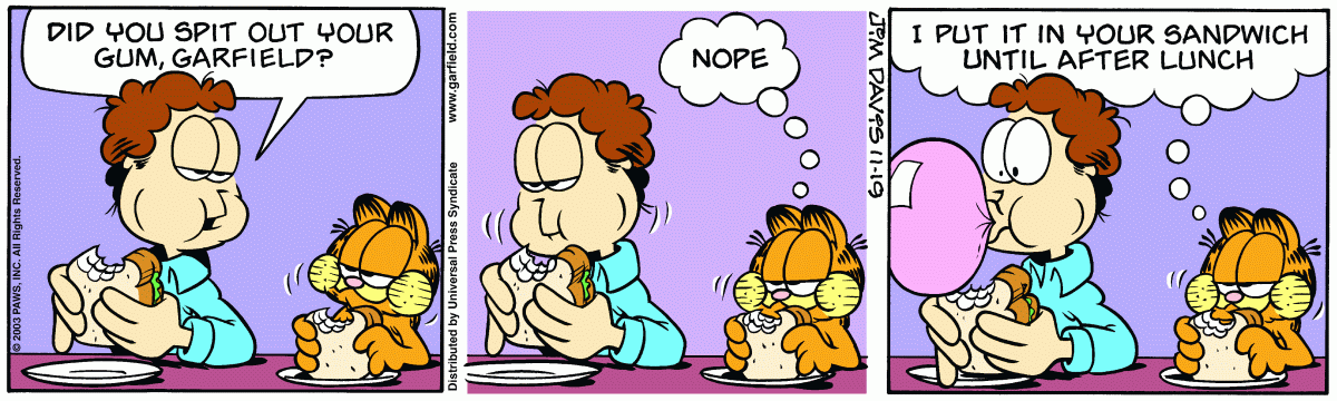 Garfield, November 19, 2003