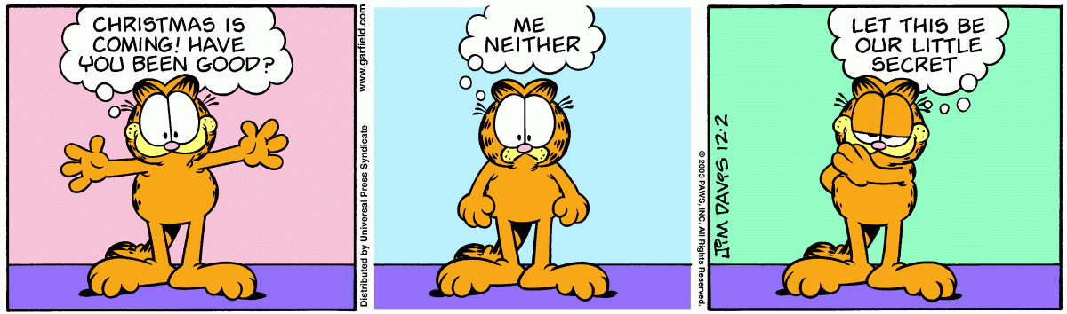 Garfield, December 2, 2003