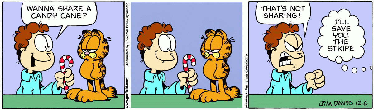 Garfield, December 6, 2003