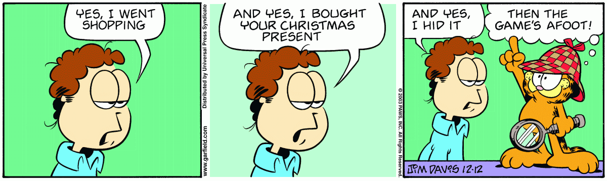 Garfield, December 12, 2003