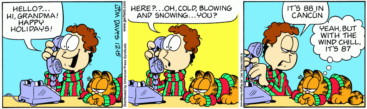 Garfield, December 15, 2003