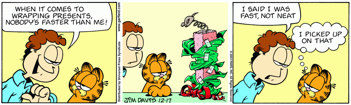 Garfield, December 17, 2003