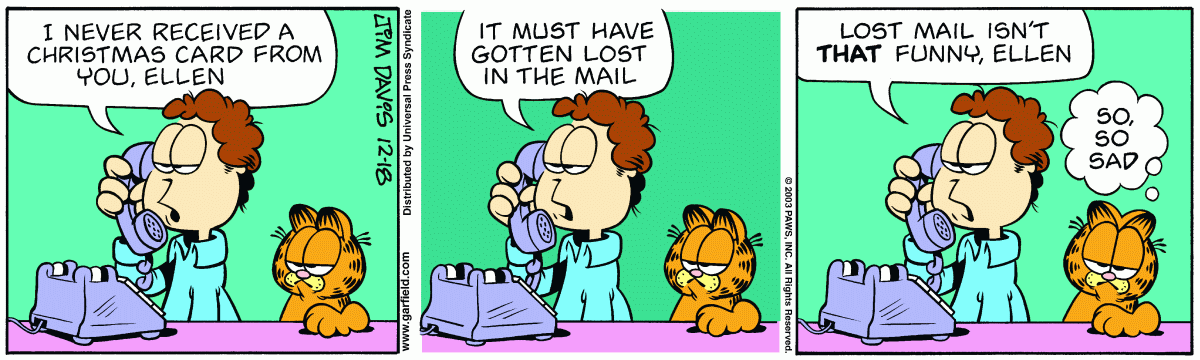 Garfield, December 18, 2003