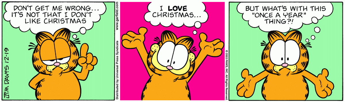 Garfield, December 19, 2003
