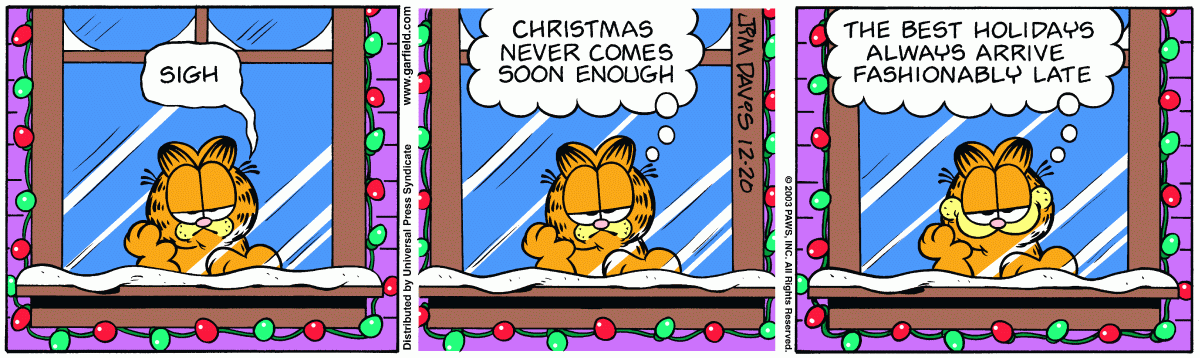 Garfield, December 20, 2003