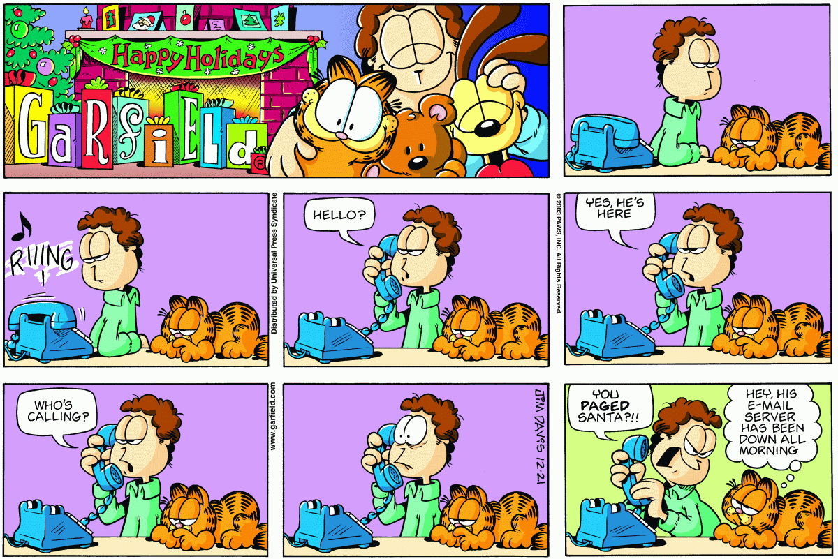 Garfield, December 21, 2003